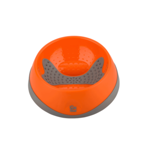 orange bowl with textured sides